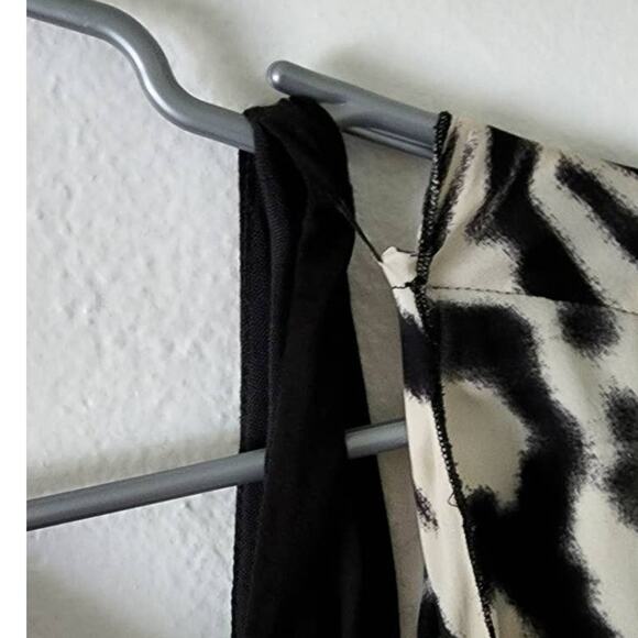 Alice + Olivia Zebra Top Blouson Silk Blend Slouchy Dress Size Small - Picture 8 of 9